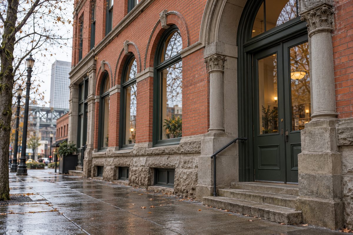Exterior architectural view of 224 Southwest 1st Avenue facility in Portland